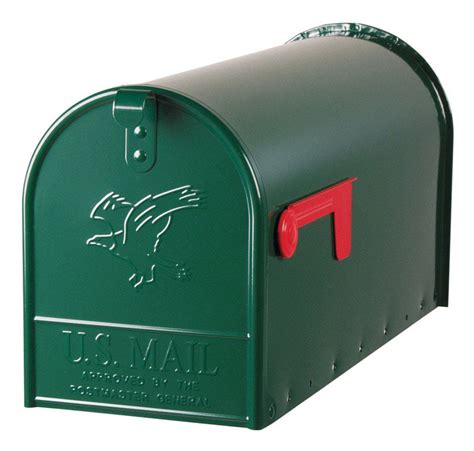 green anco metal box|green metal cluster mailbox.